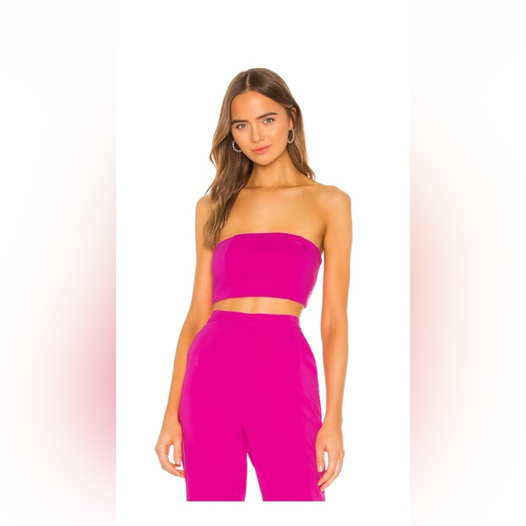 NEVER WORN AND NEW WITH TAGS Topaz Bandeau Top in Magenta by NBD - Picture 1 of 6